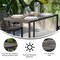 Flash Furniture 30" x 48" Patio Table with Gray Wash Faux Teak Top XU-DG-UH3048-GY-GG - alternate 7